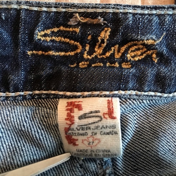 SILVER JEAN CO / "Lola" Flare Distressed Jean size W27/L33 - Picture 8 of 14